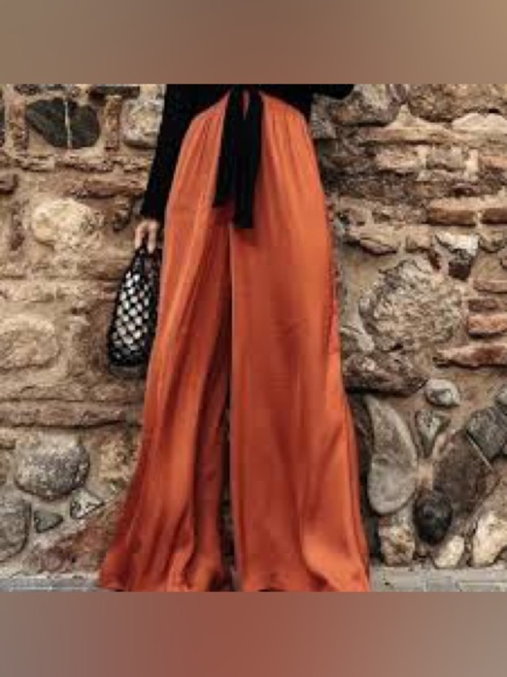 Zara Flowy Wide Palazzo Pant - Picture 9 of 9